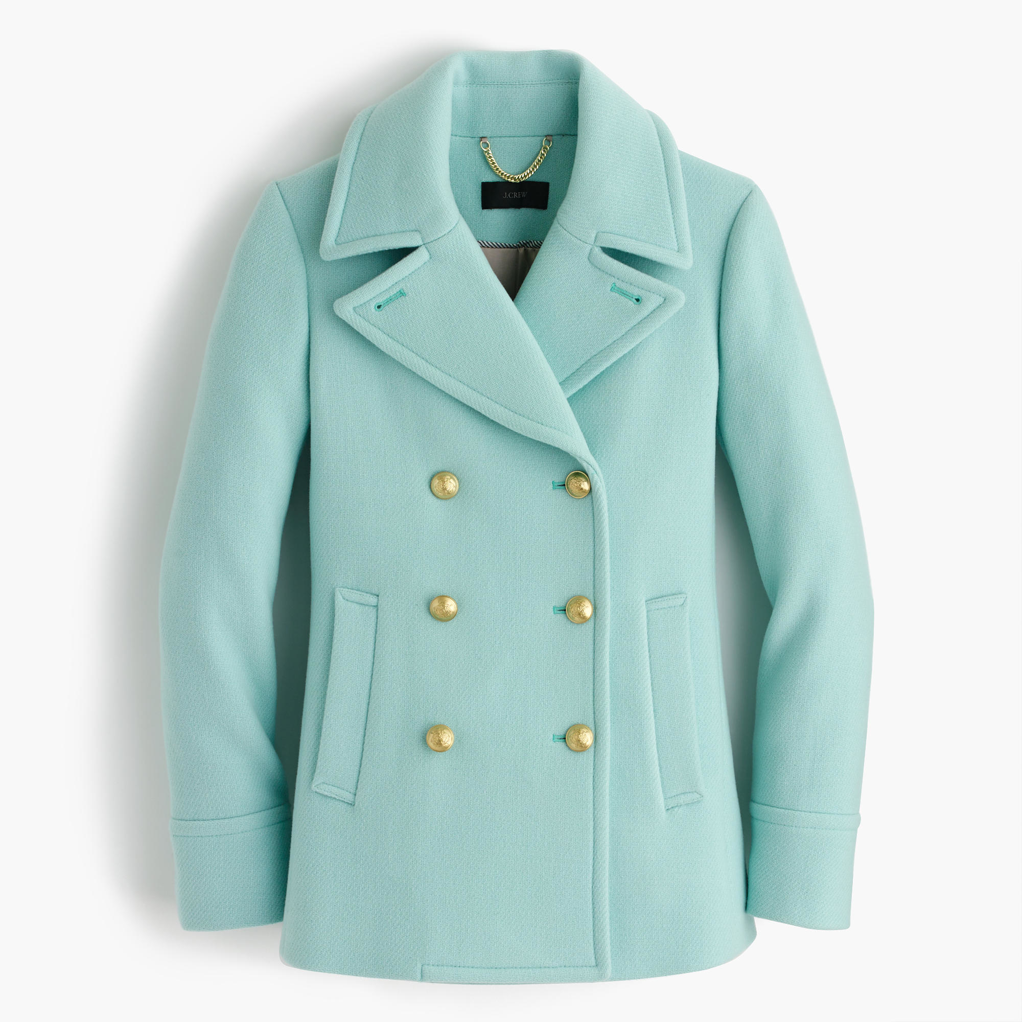 J.crew Tall Majesty Peacoat In Stadium Cloth in Blue | Lyst